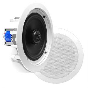 In-Wall / In-Ceiling Dual 6.5-inch Speaker System, 70V Transformer, 2-Way, Flush Mount, White (PDIC60T)