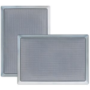 In-Wall / In-Ceiling 6.5'' Stereo Speakers, 2-Way, Flush Mount, Silver (PDIW65SL)