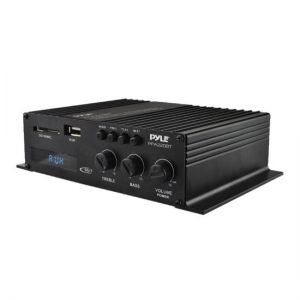 Compact Bluetooth Power Amplifier - Mini Blue Series Audio Amp, MP3/USB/SD Readers, 120 Watt (PFA220BT)