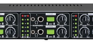 4 Channel Stereo Headphone Amplifier w/ LED Level Indicators (RBPHA80)