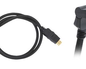 3FT Horizontal Swivel High Definition HDMI Cable w/ Heavy-Duty Fiber Shielding (PHDMRT3)