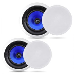 In-Wall / In-Ceiling High Performance Dual 8'' Speaker System, 300 Watt, Two-Way, Adjustable Treble Control (PIC8E)