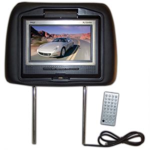 Adjustable Headrest w/Built-in 7'' TFT Monitor & DVD Player (Black) (RBPL7DHRB)