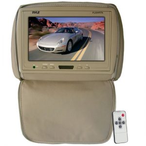 Adjustable Headrest/ Built-In 9'' TFT-LCD Monitor with IR Transmitter (Tan Color) (RBPL90HRTN)