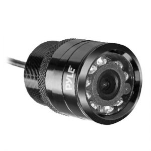 Flush Mount Rear View Backup Parking Reverse Assist Camera, Night Vision LEDs, Built-in Distance Scale Lines, Waterproof (PLCM22IR)