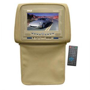 Adjustable Headrests w/ Built-In 7'' TFT/LCD Monitor w/ Built in DVD Player & IR/FM Transmitter With Cover (Tan) (RBPLD72TN)