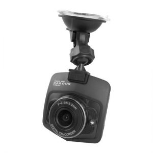 Compact HD Dash Cam, Hi-Res 1080p DVR Camera with Video Recording & Image Capture, LCD Display, Night Vision Angle Adjustable Cam, Windshield Mount (PLDVRCAM14)