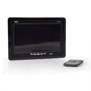 7'' Wide Screen TFT LCD Video Monitor w/Headrest Shroud and Universal Stand (PLHR77)