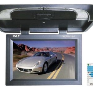17'' Flip Down Monitor w/ Built in DVD/ SD/ USB Player w/ Wireless FM Modulator & IR Transmitter (PLRD175IF)