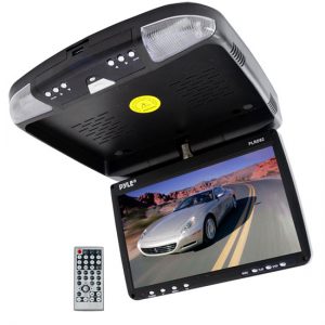 9'' Flip Down Roof Mount Monitor & DVD player with Wireless FM Modulator/ IR Transmitter (PLRD92)
