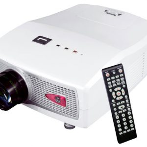 Home Theater Multimedia Widescreen Projector - Up To 100-Inch Viewing Screen, Built-In Speakers, USB/SD Media Player & PC Connection Compatible (PRJHD198)
