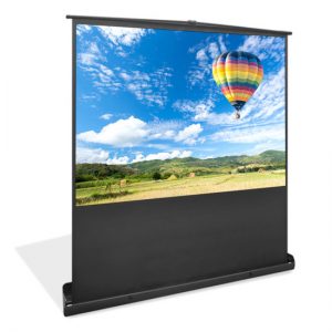 Universal 72-Inch Floor Standing Portable Roll-Up Pull-Out Manual Projector Screen  Matte White (PRJSF7208)