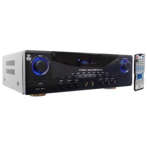 5.1 Channel Amplifier Receiver Digital Home Theater Stereo System, 4K Ultra HD & 3D Pass-Through, 350 Watt (PT590AU)