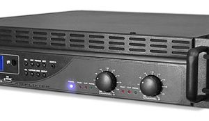 3000 Watt Power Amplifier With USB/SD Readers, LCD Digital Display & Built-in Crossover (PTA3004U)
