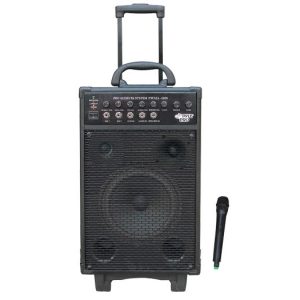 800 Watt VHF Wireless Battery Powered Pa System W/Echo/Ipod/MP3 Input Jack (PWMA1050)