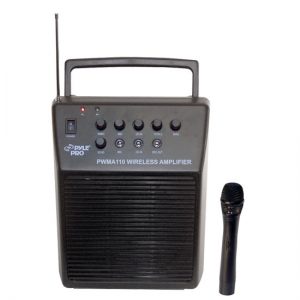 Rechargeable Portable PA System w/Wireless Mic (RBPWMA110)