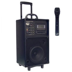 300W VHF Wireless Battery Powered PA System w/ Cassette (RBPWMA840)