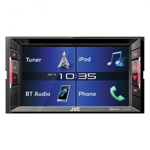 JVC Double Din BT In-Dash DVD/CD/AM/FM Car Stereo w/6.2" Touchscreen KWV140BT