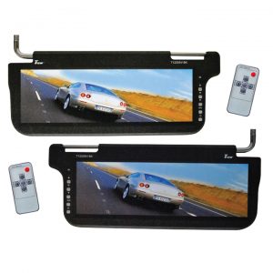 Tview 12.2" Sunvisor Monitor black driver and passenger side T1220SVBK