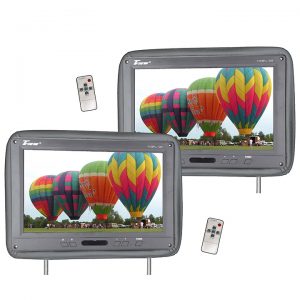 Tview 12.1" Headrest Monitor IR Transmitter Remotes Gray Pair T122PLGR