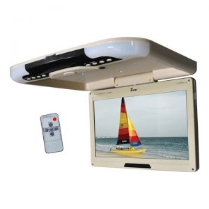 Tview 13" TFT Flip Down Monitor IR Transmitter Remote Tan T135FDIRTAN