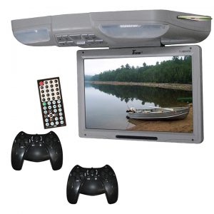 Tview 13" Flip Down Monitor Built in DVD 2 joysticks USB/SD T138DVFDGR