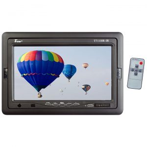 Tview 7" TFT LCD Headrest Monitor with shroud and stand T711HRIR