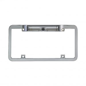 CAMERA 12VOLT BOYO IN LICENSE PLATE FRAME;REVERSE IM;CHROME VTL200S